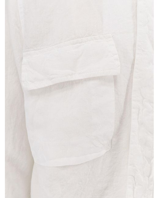 Aspesi White Ri-Capa Linen Shirt for men