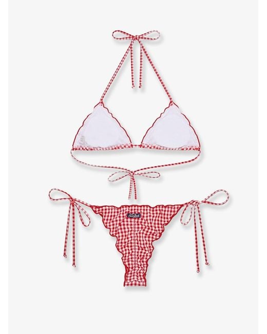 Mc2 Saint Barth Pink Nylon Bikini Sagitami