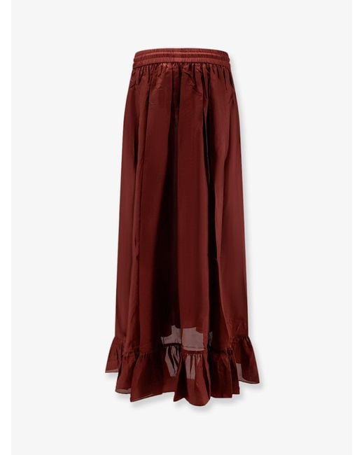 Zimmermann Purple Aster Silk Skirt