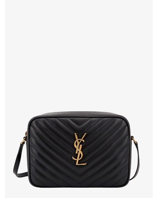 Saint Laurent Black Lou Leather Camera Bag