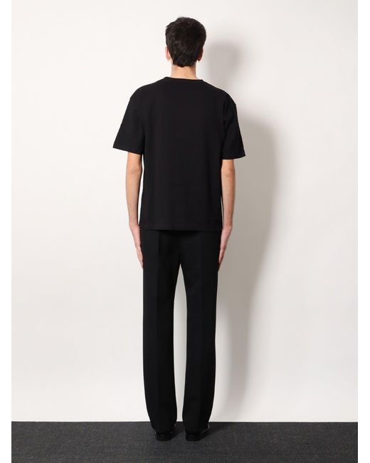 Valentino Black Cotton T-Shirt for men