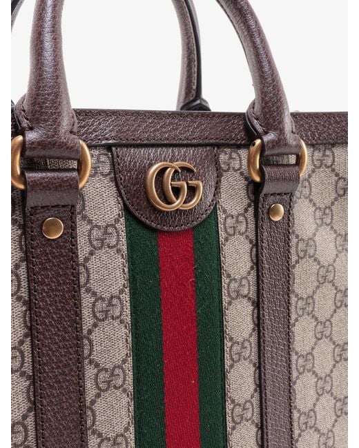 Gucci Brown Ophidia Medium Tote Bag