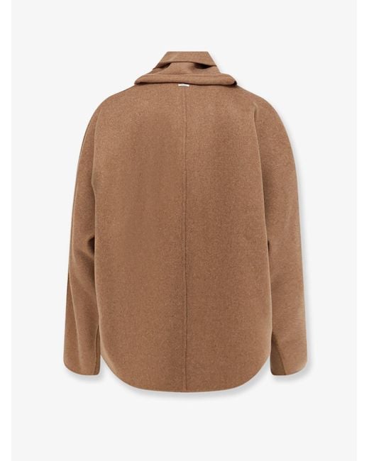 Max Mara Brown Smmkate Crop Virgin Wool Jacket