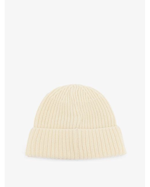 Stone Island Natural Geelong Virgin Wool Hat for men
