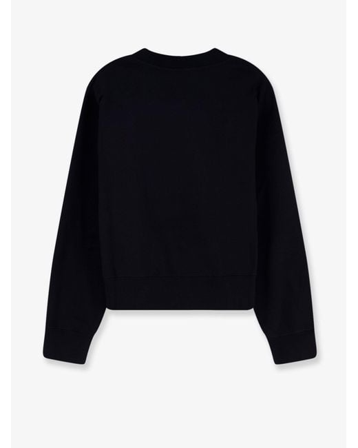 Gucci Blue Cotton Sweatshirt With Beaded Horsebit Detail