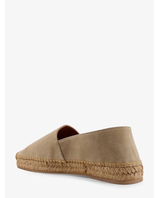Kiton Natural Suede Espadrilles With Iconic Stitching for men