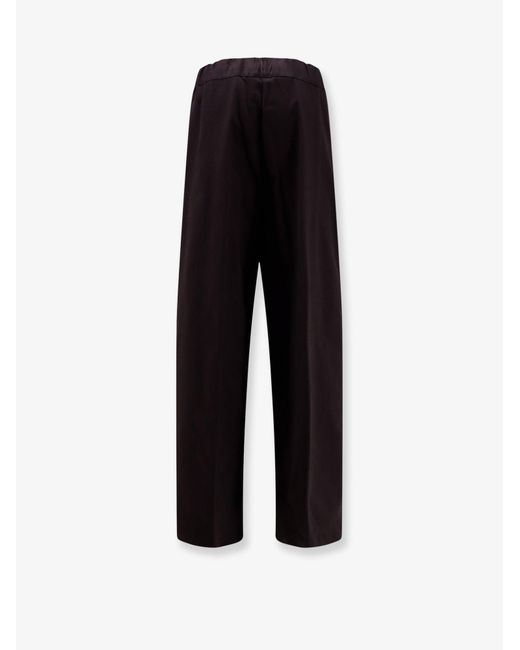 Semicouture Black Stretch Cotton Trousers