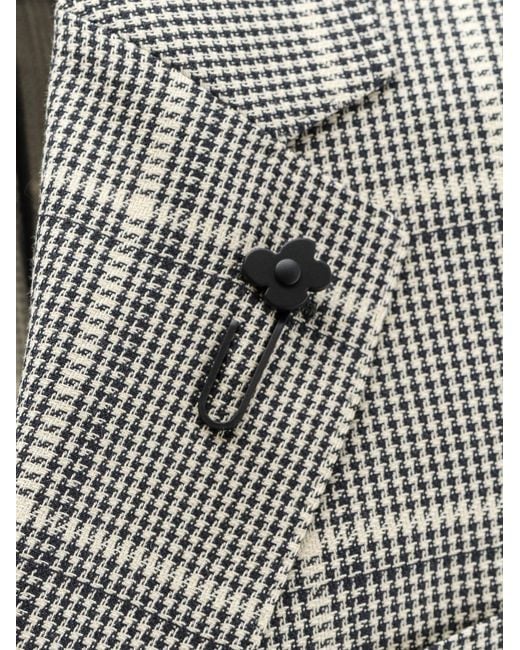 Lardini Gray Wool And Cotton Blend Blazer for men