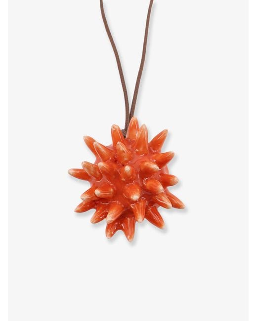 MATA STUDIO White Riccio Glazed Ceramic Necklace