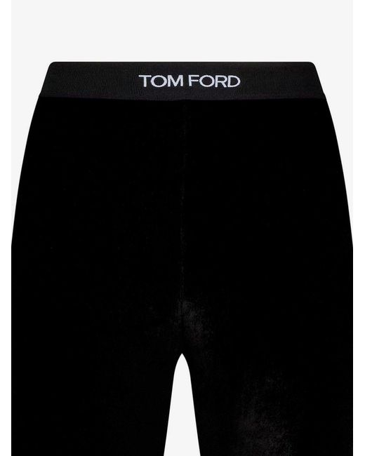 Tom Ford Black Velvet Leggings