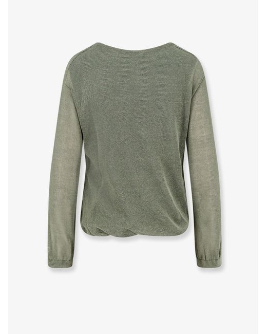 Semicouture Green Cotton Sweater