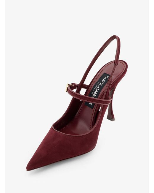 Dolce & Gabbana Pink Suede Décolleté
