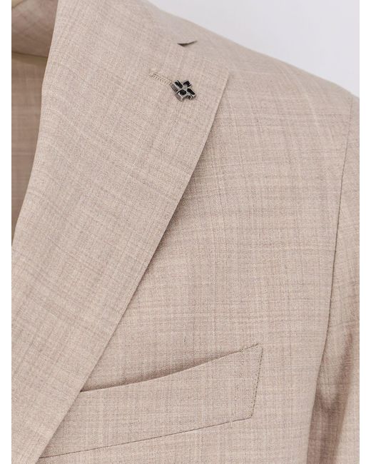 Tagliatore Natural Virgin Wool And Silk Suit for men