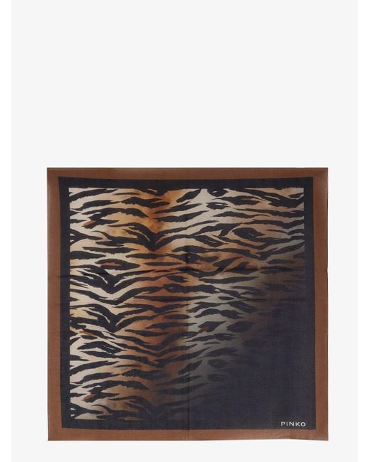Pinko Brown Foulard Cotton Valzer