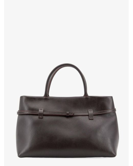 MANU Atelier Brown Le Cambon 35 Leather Handbag