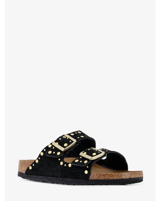 Birkenstock Black Rivet Suede Sandals