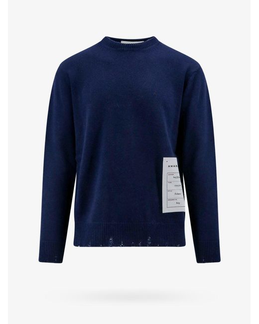 Amaranto Blue Sweater for men