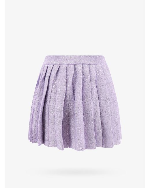 Self-Portrait Purple Unlined Skirts