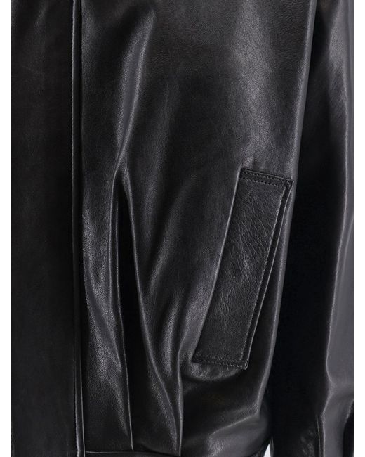 Arma Black Paulo Leather Jacket for men