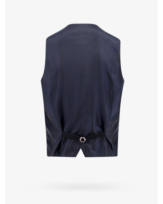 Tagliatore Blue Vest for men