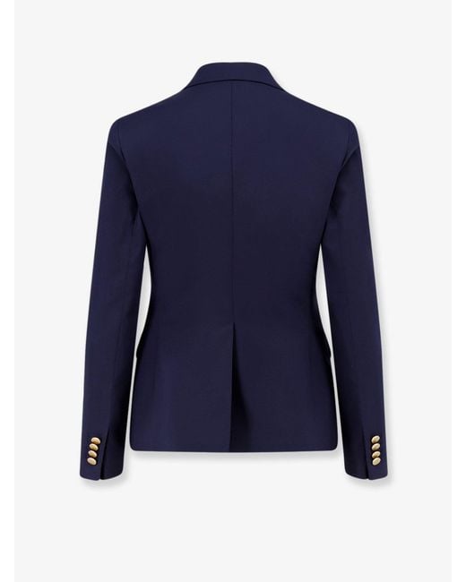 Tagliatore Blue Virgin Wool Blend Blazer