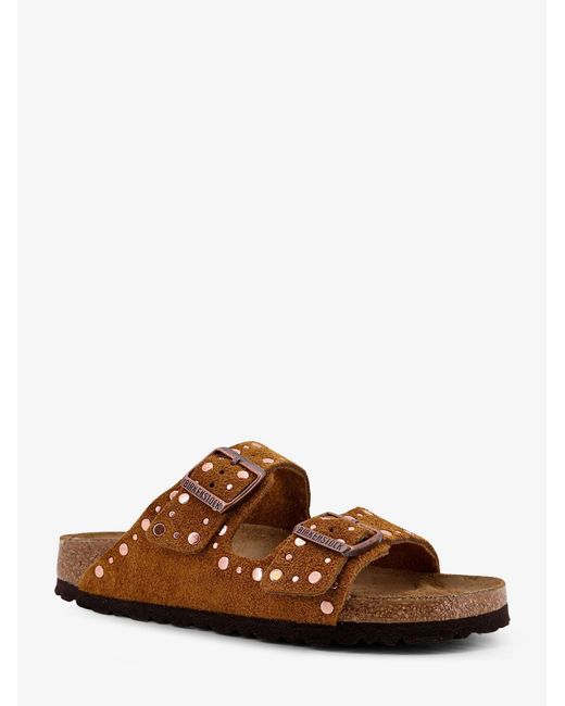 Birkenstock Brown Arizona Rivet Suede Sandals
