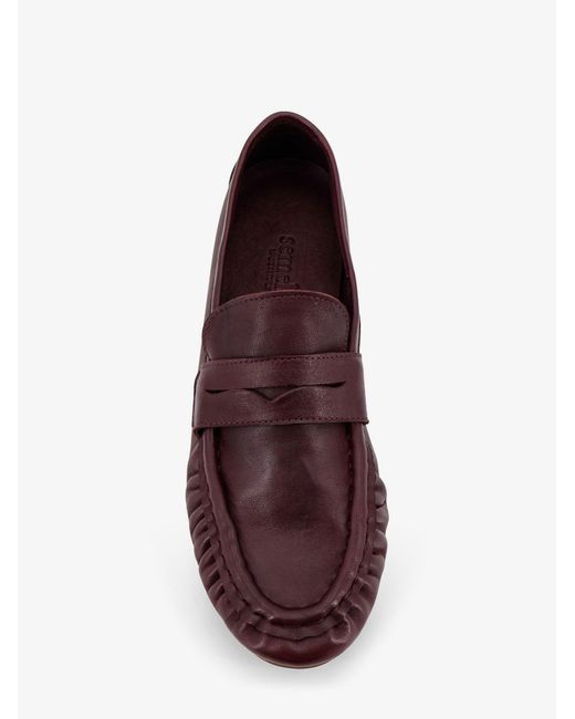 Semelle Purple Leather Loafers for men