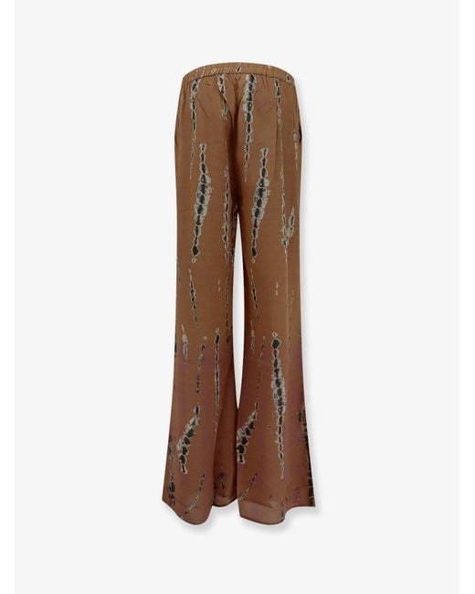 Mes Demoiselles Brown Nolan Silk Trousers