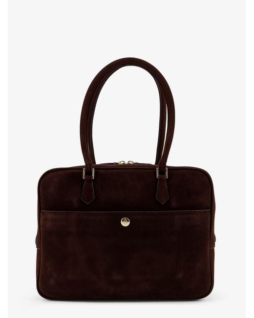 DUNST Purple Classic Suede Shoulder Bag