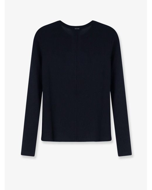 Max Mara Blue Mxmsalmone Lyocell And Silk T-Shirt