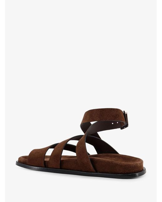 Alohas Brown Suede Sandals
