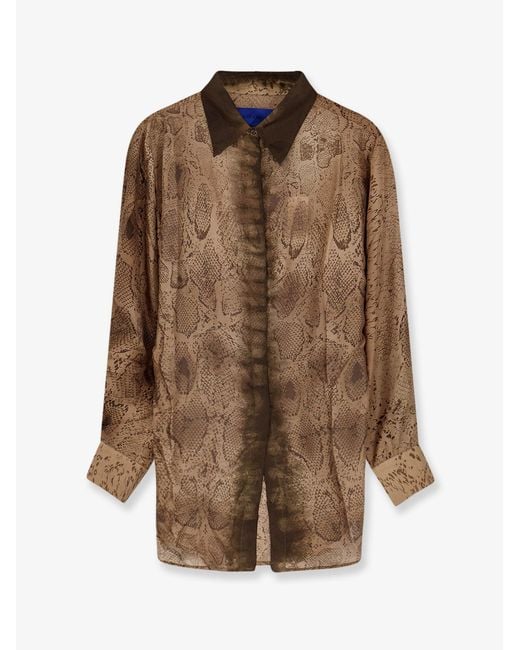 Mes Demoiselles Brown Silk Shirt