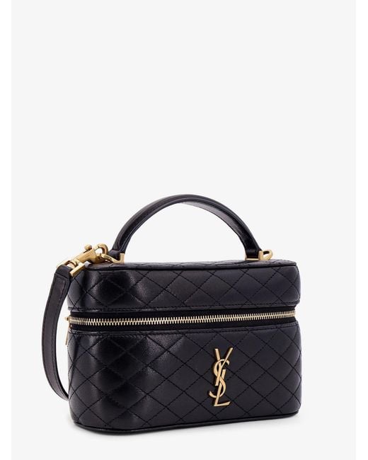 Saint Laurent Blue Gaby Vanity Leather Crossbody Bag