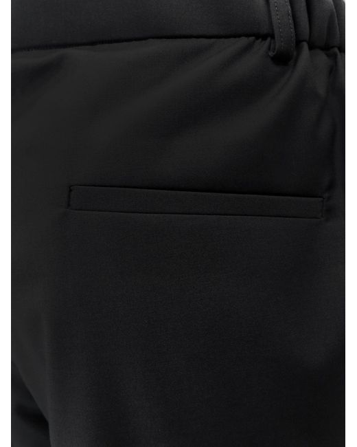 Hevò Black Torrecanne Viscose Blend Trousers for men