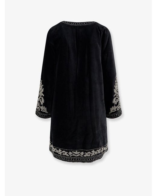 Scarlett Poppies Black Signe Velvet Dress With Studs