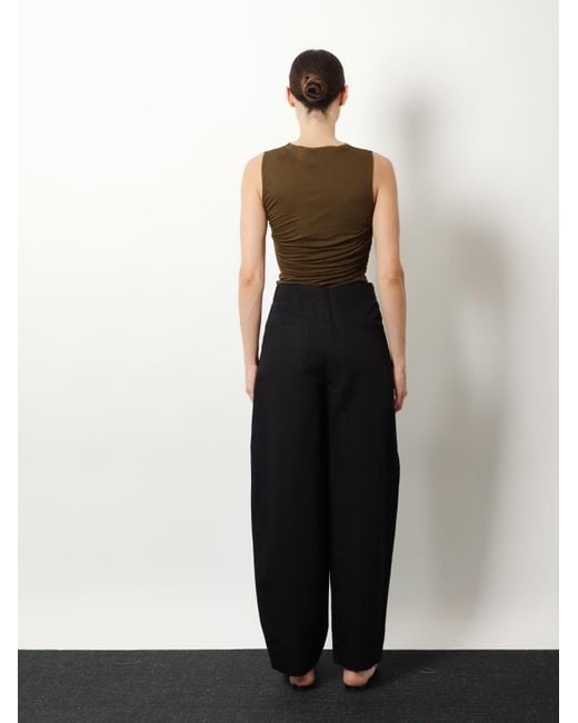 Soeur Black Daley Organic Cotton And Linen Trousers