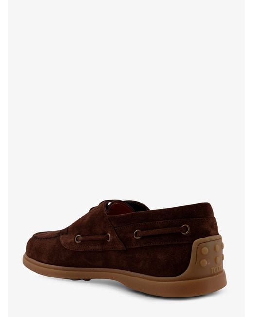 Tod's Brown Satin Trousers for men
