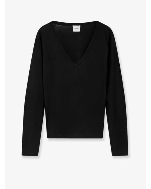 Closed Black Wool And Silk Blend Sweater