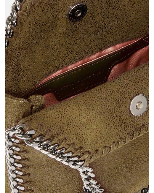 Stella McCartney Green Falabella Shaggy Deer Shoulder Bag
