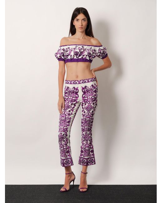 Pantalone di Dolce & Gabbana in Purple