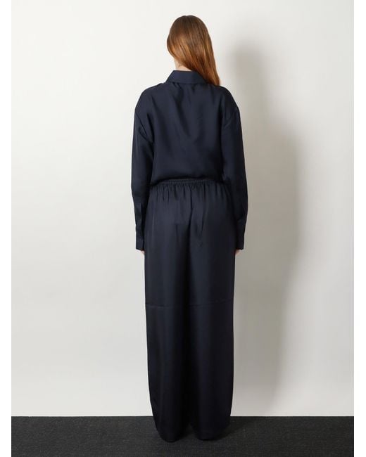 Rohe Blue Silk Trousers