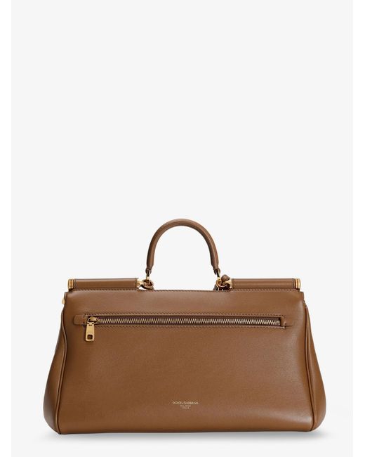 Dolce & Gabbana Brown My Sicily Leather Crossbody Bag