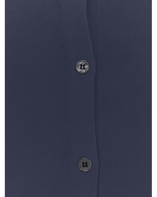 Aspesi Blue Cardigan Cotton