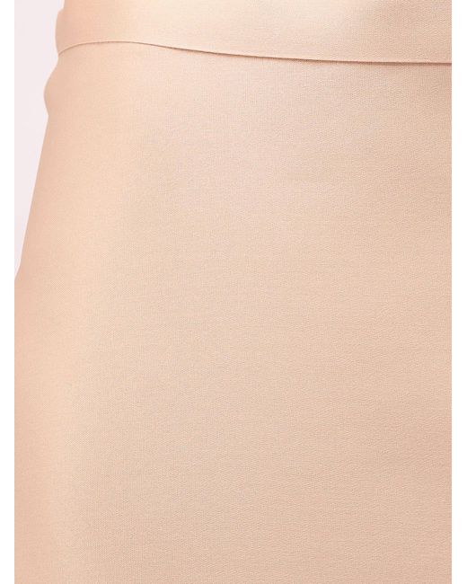 Alberta Ferretti White Silk Skirt