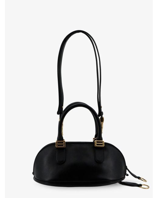 Balenciaga Black Bowling Bolero Leather Handbag