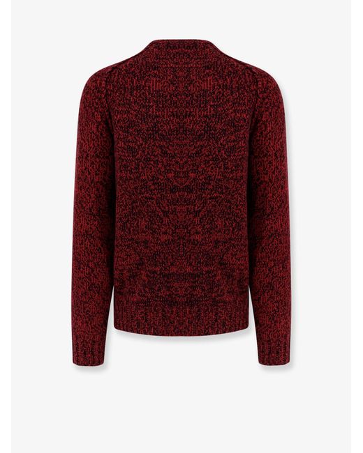 Alpha Studio Red Wool Sweater for men