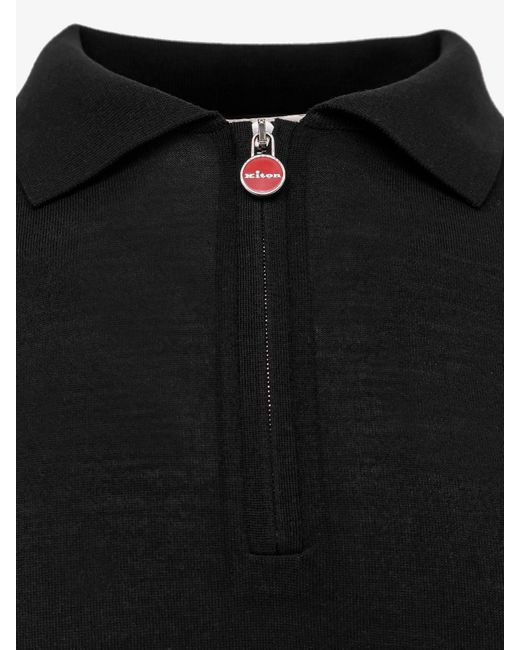 Polo di Kiton in Black da Uomo