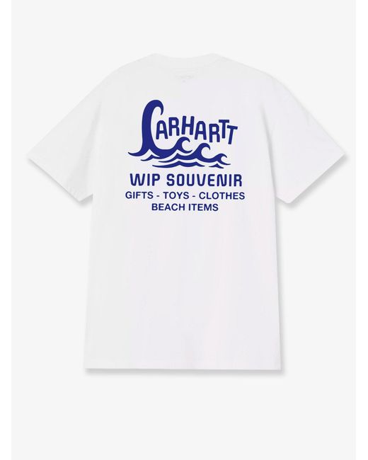 Carhartt White S/S Waves Cotton T-Shirt for men