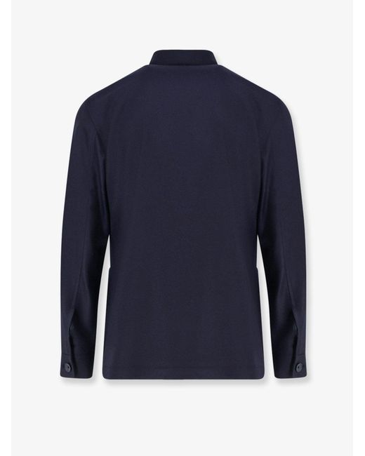 Tagliatore Blue Single-Breasted Loro Piana Fabric Blazer for men