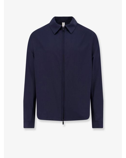 Hevò Blue Verdemare Wool Blend Jacket for men